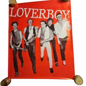 Loverboy Get Lucky Vintage 1981‎ Promo Poster Large Display 36x44 CBS Inc Rock